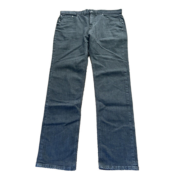 Prana Mens Size 40x36 Feener Jean Black Smoke Wash Straight Fit NWT - Picture 1 of 8